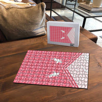 Aloha Hawaii Cowboys Paniolo Puzzle Rose Palaka - Polynesian Pride