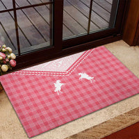 Aloha Hawaii Cowboys Paniolo Rubber Doormat Rose Palaka - Polynesian Pride