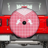 Aloha Hawaii Cowboys Paniolo Spare Tire Cover Rose Palaka - Polynesian Pride
