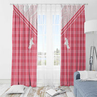 Aloha Hawaii Cowboys Paniolo Window Curtain Rose Palaka - Polynesian Pride