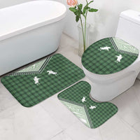 Aloha Hawaii Cowboys Paniolo Bathroom Set Forest Green Palaka - Polynesian Pride
