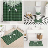 Aloha Hawaii Cowboys Paniolo Bathroom Set Forest Green Palaka - Polynesian Pride