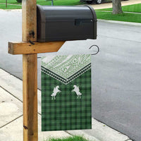 Aloha Hawaii Cowboys Paniolo Garden Flag Forest Green Palaka - Polynesian Pride