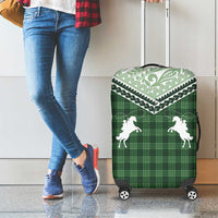 Aloha Hawaii Cowboys Paniolo Luggage Cover Forest Green Palaka - Polynesian Pride