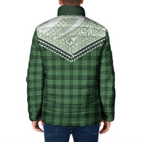 Aloha Hawaii Cowboys Paniolo Padded Jacket Forest Green Palaka - Polynesian Pride