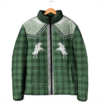 Aloha Hawaii Cowboys Paniolo Padded Jacket Forest Green Palaka - Polynesian Pride