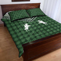 Aloha Hawaii Cowboys Paniolo Quilt Bed Set Forest Green Palaka - Polynesian Pride