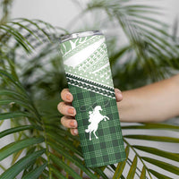 Aloha Hawaii Cowboys Paniolo Skinny Tumbler Forest Green Palaka - Polynesian Pride