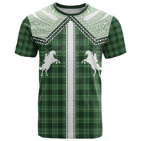 Aloha Hawaii Cowboys Paniolo T Shirt Forest Green Palaka - Polynesian Pride