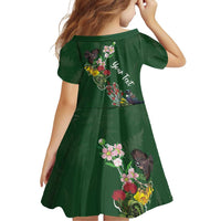 Kia Ora New Zealand Floral Personalized Family Matching Summer Maxi Dress and Hawaiian Shirt Sage Green LT7 - Polynesian Pride