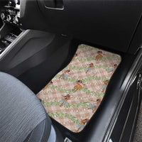 Beige Palaka Hula Girls Seamless Hawaii Aloha Car Mats - Polynesian Pride