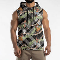 Sable Palaka Hula Girls Seamless Hawaii Aloha Sleeveless Hoodie - Polynesian Pride