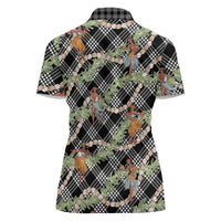 Sable Palaka Hula Girls Seamless Hawaii Aloha Women Polo Shirt - Polynesian Pride