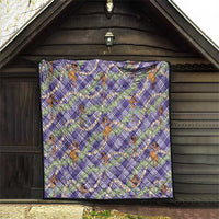 Lavender Palaka Hula Girls Seamless Hawaii Aloha Quilt - Polynesian Pride