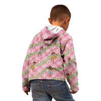 Lokelani Pink Palaka Hula Girls Seamless Hawaii Aloha Kid Hoodie LT7 - Polynesian Pride