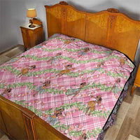 Lokelani Pink Palaka Hula Girls Seamless Hawaii Aloha Quilt - Polynesian Pride