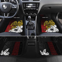 Personalized Papua New Guinea 50th Independence Anniversary Car Mats Oro Tapa Mix Plumeria
