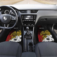 Personalized Papua New Guinea 50th Independence Anniversary Car Mats Oro Tapa Mix Plumeria