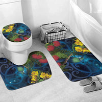 Tui Bird New Zealand Starry Sky Bathroom Set Maori Koru