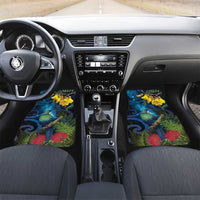Tui Bird New Zealand Starry Sky Car Mats Maori Koru