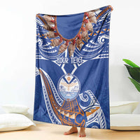 Yokwe Marshall Islands Personalized Blanket Jemenei Day - Seashell Necklace