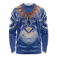 Yokwe Marshall Islands Personalized Long Sleeve Shirt Jemenei Day - Seashell Necklace
