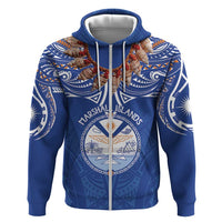 Yokwe Marshall Islands Personalized Zip Hoodie Jemenei Day - Seashell Necklace