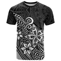 Polynesia T Shirt Plumeria Black Curves LT7 Black - Polynesian Pride