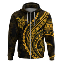 Polynesian Pride Hoodie Turtle Hibiscus Luxury Style - Merigold LT7 - Polynesian Pride