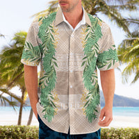 Hawai'i Paniolo Maile Twisted Lei Hawaiian Shirt Almond Brown LT7 - Polynesian Pride