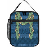 Hawai'i Paniolo Maile Twisted Lei Lunch Bag Cobalt Blue