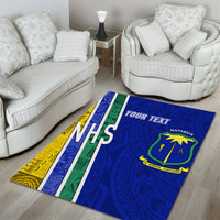 Personalised Fiji Natabua High School Area Rug Kaviti Tapa Mix Colors Proud NHS LT7 - Polynesian Pride