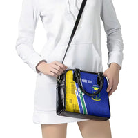 Personalised Fiji Natabua High School Shoulder Handbag Kaviti Tapa Mix Colors Proud NHS LT7 - Polynesian Pride