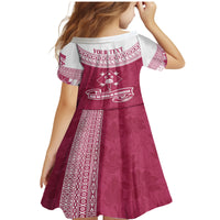 Personalised Fiji Adi Cakobau School Family Matching Mermaid Dress and Hawaiian Shirt ACS Old Girls Lotus Mix Masi LT7 - Polynesian Pride