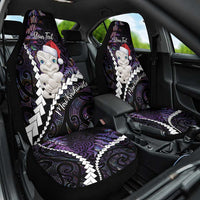 New Zealand Personalised Car Seat Cover Meri Kirihimete Kowhaiwhai Mix Paua Shell - Amethys LT7 One Size Purple - Polynesian Pride