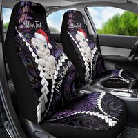 New Zealand Personalised Car Seat Cover Meri Kirihimete Kowhaiwhai Mix Paua Shell - Amethys LT7 - Polynesian Pride