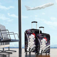 New Zealand Personalised Luggage Cover Meri Kirihimete Kowhaiwhai Mix Paua Shell - Amethys LT7 - Polynesian Pride