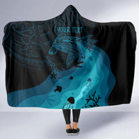 Polynesian Shark Hooded Blanket Under The Waves LT7 - Polynesian Pride