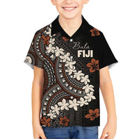 Bula Fiji Women's Day Family Matching Off Shoulder Short Dress and Hawaiian Shirt Classic Masi Tapa