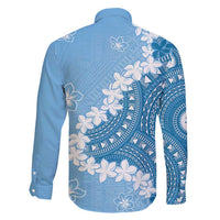 Bula Fiji Women's Day Family Matching Tank Maxi Dress and Hawaiian Shirt Turquoise Masi Tapa