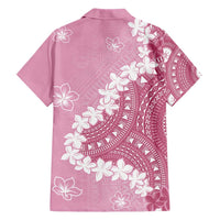 Bula Fiji Women's Day Hawaiian Shirt Pink Masi Tapa