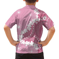 Bula Fiji Women's Day Hawaiian Shirt Pink Masi Tapa