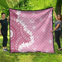 Bula Fiji Women's Day Quilt Pink Masi Tapa