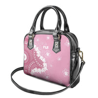 Bula Fiji Women's Day Shoulder Handbag Pink Masi Tapa