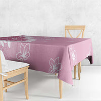 Bula Fiji Women's Day Tablecloth Pink Masi Tapa