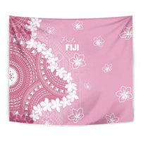 Bula Fiji Women's Day Tapestry Pink Masi Tapa