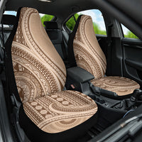 Bula Fiji Vintage Tapa Car Seat Cover Kaivity Masi Wave Motifs - Mocha