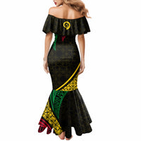 Personalised Vanuatu Mermaid Dress Melanesian Sand Drawing Mixed - Ni Van and Proud LT7 - Polynesian Pride