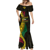 Personalised Vanuatu Mermaid Dress Melanesian Sand Drawing Mixed - Ni Van and Proud LT7 - Polynesian Pride