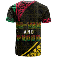 Custom Vanuatu T Shirt Melanesian Sand Drawing Mixed Ni Van and Proud LT7 - Polynesian Pride